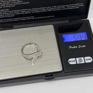 Anillo Oro Blanco 18kt con Diamantes