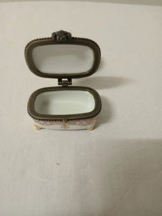 Set 2 porta pastiglie vintage decorati