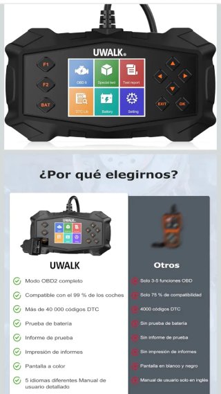 Máquina OBD2 Scanner UWALK