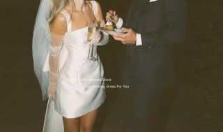 Vestido de Novia Civil Blanco con lazo