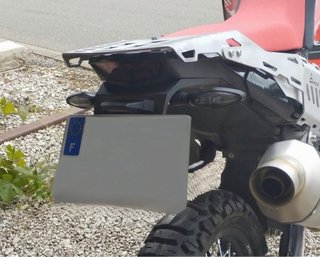 Portamatriculas corto Rieju 307 Rally