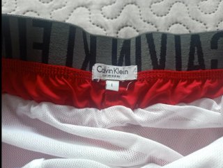 ✅Calvin Klein Boxer Playa Hombre Rojo.