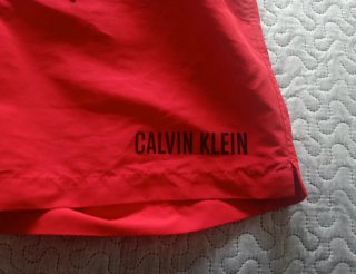 ✅Calvin Klein Boxer Playa Hombre Rojo.