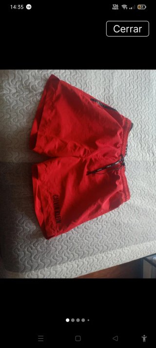 ✅Calvin Klein Boxer Playa Hombre Rojo.