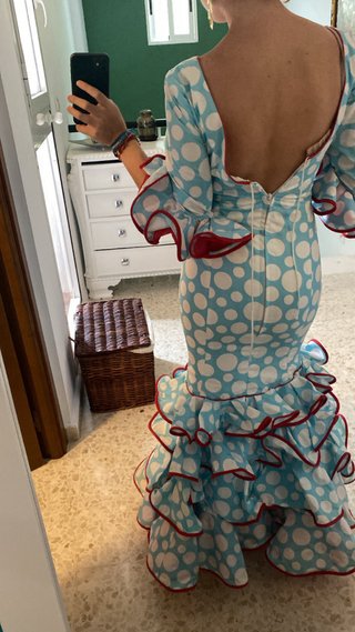 Traje de flamenca lunares
