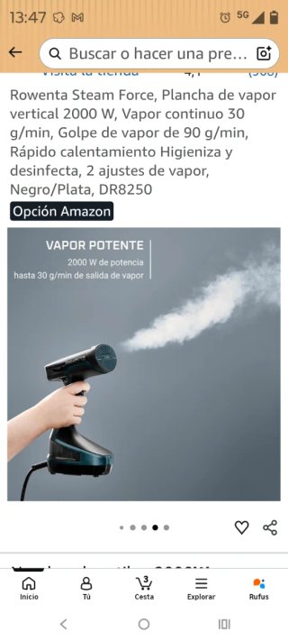 Plancha de vapor Rowenta 2000W