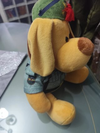 Peluche perrito legionario nuevo