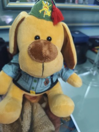 Peluche perrito legionario nuevo
