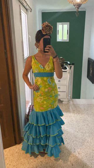 Traje de flamenca con volantes