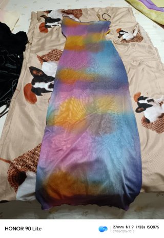 Vestito lungo taglia unica tie-dye