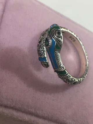 Anillo Serpiente Plata 925 Ajustable