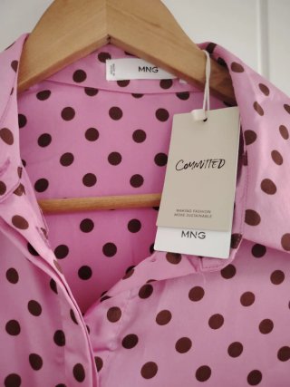Mono Mango lunares rosa
