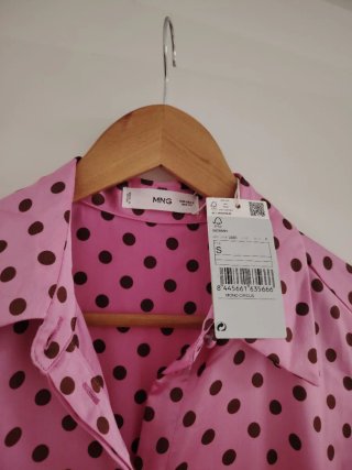 Mono Mango lunares rosa