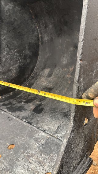 Cazo Excavadora Negro