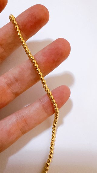 Bracciale con perline in oro 18kt 750