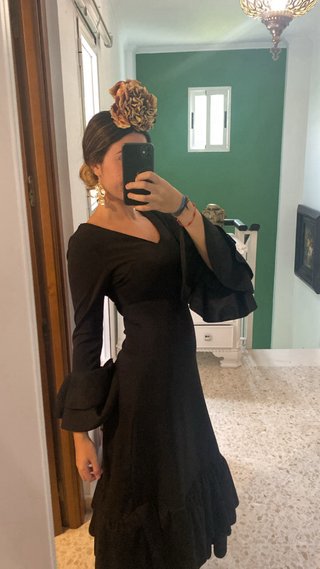 Traje de flamenca negro