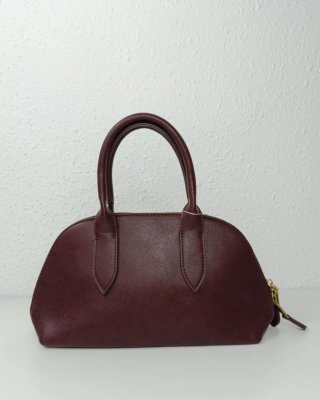 Bolso Vintage Púrpura con Detalles Dorados