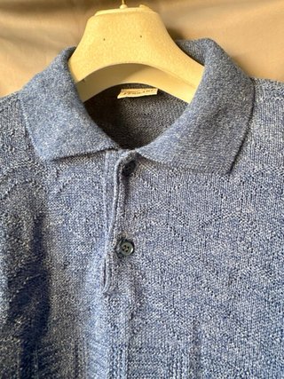 Maglione azzurro cotone misto vintage anni 90