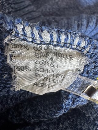 Maglione azzurro cotone misto vintage anni 90