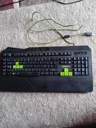 Teclado Keepout con Luces LED Verdes