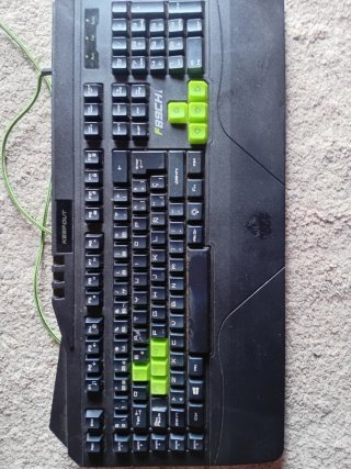 Teclado Keepout con Luces LED Verdes
