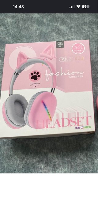 Auriculares Bluetooth con Orejas Grises