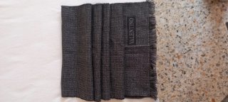 Bufanda Valentino Gris y Negra