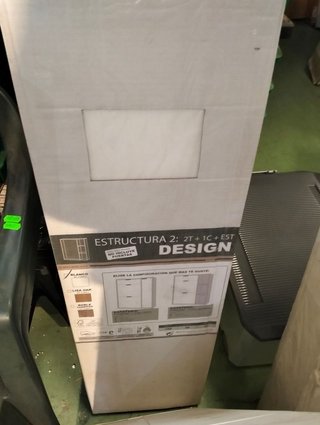Zapatero 2 Compartimentos + 1 cajón + Puerta MekaBlock Tacón Blanco