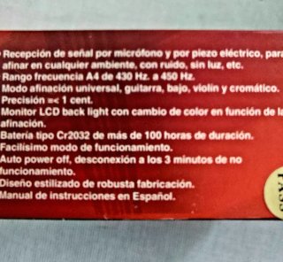 Afinador electrónico Atalaya Clip
