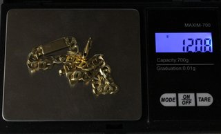 Pulsera de oro de 18k. Peso: 12.08 gr.