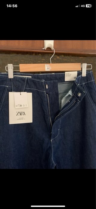 Pantalón ZARA chico ancho azul