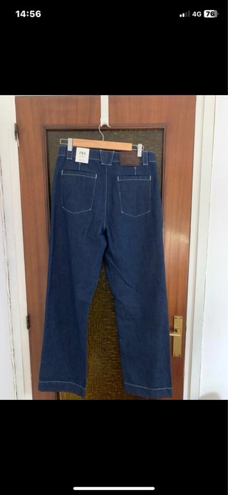 Pantalón ZARA chico ancho azul