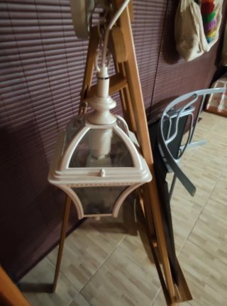 Farolillo colgante exterior blanco