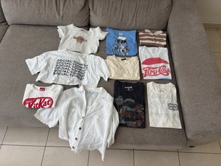 Pack 10 Camisetas Blancas Variadas