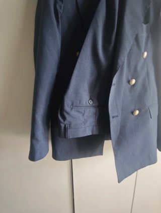 Completo abito uomo blu doppiopetto