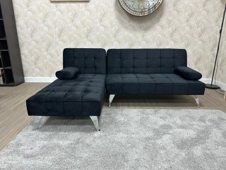Sofá Cama Gris Tela