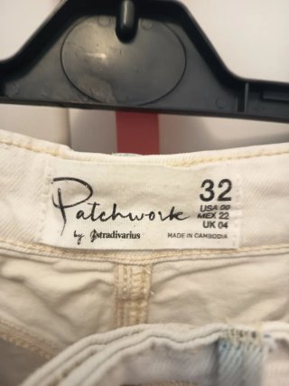 Shorts vaqueros patchwork  talla 32