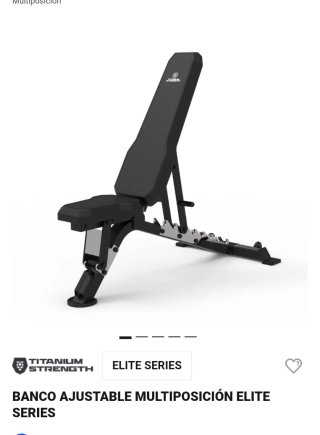 Banco Ajustable Multiposición Elite Series