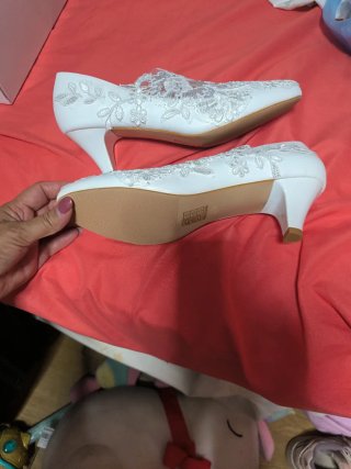 Zapatos de Novia Blancos Sin Usar