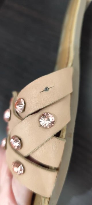 Sandalias Gioseppo Beige Talla 40 con Pedrería