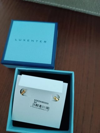 Pendientes Luxenter Bañados en Oro Hipoalergénicos