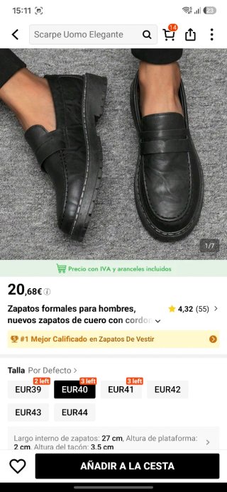 2 pares  Mocasines marrones y negros SHEIN
