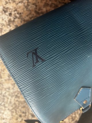 Borsa Louis Vuitton Speedy 25 Pelle Epi Blu