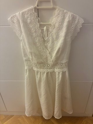 Vestido blanco ibicenco talla única