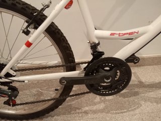 Bicicleta DENBIKE blanca y roja