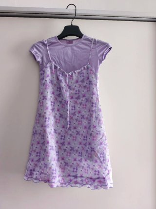 Vestido lila niña floral "Mayoral"