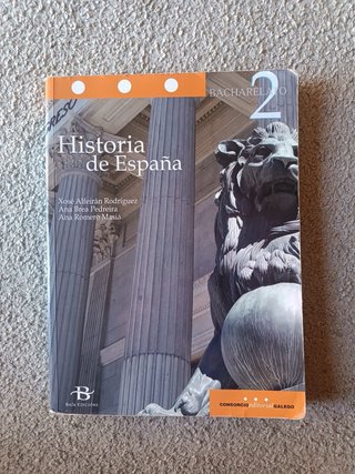 Libro en gallego Historia de España 2° Bacharelato