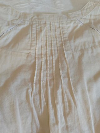 Vestido ligero bordado arena degradado
