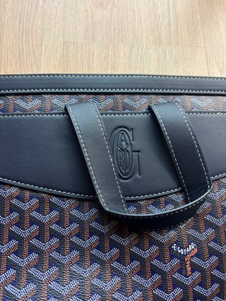 Mochila Goyard Azul Marino y Marrón