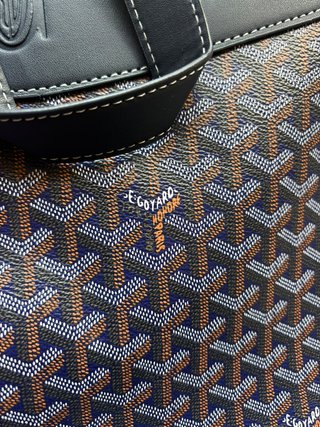 Mochila Goyard Azul Marino y Marrón